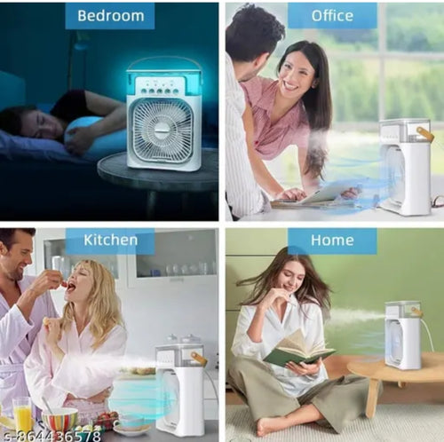 Portable Mini Air Cooler – USB Rechargeable Personal Cooling Fan